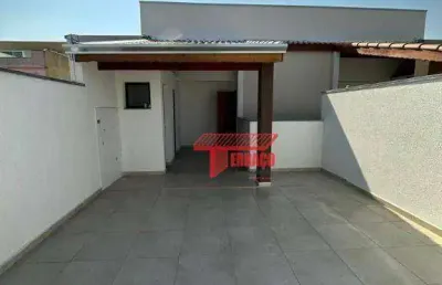 Cobertura com 2 dormitórios à venda, 43 m² - jardim alvorada - santo andré/sp