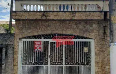 Sobrado com 3 dormitórios à venda, 191 m² por r$ 530.000,00 - vila pires - santo andré/sp