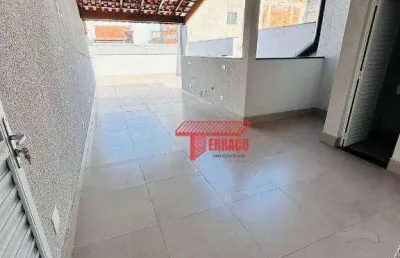 Cobertura com 2 dormitórios à venda, 56 m² - vila humaitá - santo andré/sp