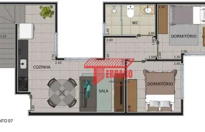 Cobertura com 2 dormitórios à venda, 115 m² por r$ 530.000,00 - vila linda - santo andré/sp