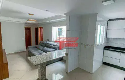 Cobertura com 2 dormitórios à venda, 56 m² por r$ 400.000,00 - parque das nações - santo andré/sp