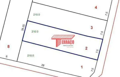 Terreno à venda, 210 m² por r$ 590.000,00 - vila alzira - santo andré/sp