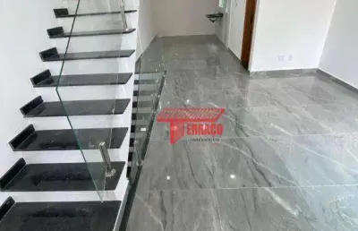Sobrado com 3 dormitórios à venda, 130 m² por r$ 695.000,00 - vila guarani - santo andré/sp