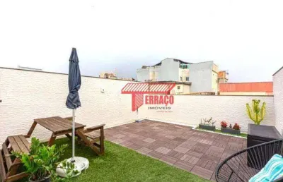 Cobertura com 2 dormitórios à venda, 84 m² por r$ 415.000,00 - vila linda - santo andré/sp