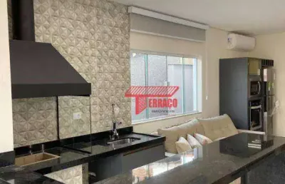 Cobertura com 3 dormitórios à venda, 180m² - parque das nações - santo andré/sp