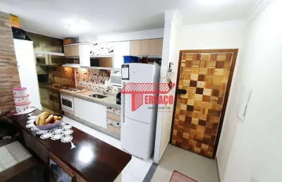Apartamento com 3 dormitórios à venda, 63 m² por r$ 285.000,00 - jardim santo andré - santo andré/sp