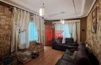 Sobrado com 3 dormitórios à venda, 245 m²  - parque são vicente - mauá/sp