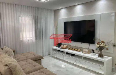 Apartamento com 3 dormitórios à venda, 122 m² - jardim - santo andré/sp
