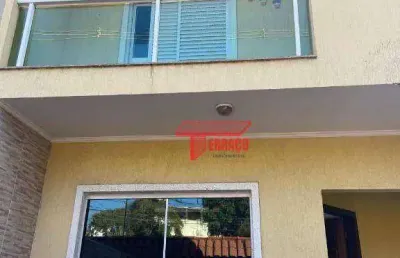 Sobrado com 3 dormitórios à venda, 238 m²  - parque joão ramalho - santo andré/sp