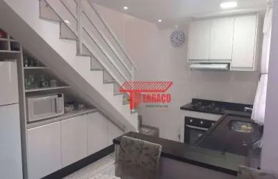 Cobertura com 2 dormitórios à venda, 50 m² - jardim do estádio - santo andré/sp
