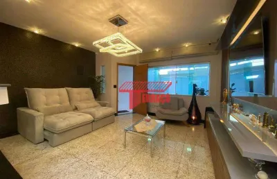 Sobrado com 3 dormitórios à venda, 161 m²  - vila scarpelli - santo andré/sp