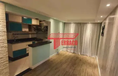 Apartamento com 2 dormitórios à venda, 59 m² - parque são vicente - mauá/sp