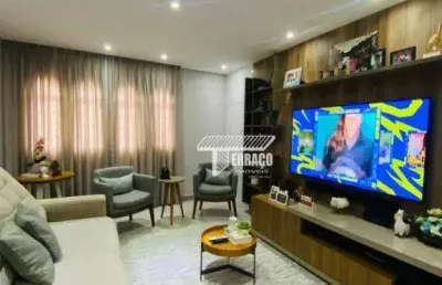 Sobrado com 3 dormitórios à venda, 181 m² - vila linda - santo andré/sp