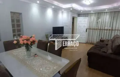 Sobrado com 3 dormitórios à venda, 197 m² por r$ 790.000,00 - vila scarpelli - santo andré/sp