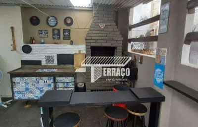 Casa com 3 dormitórios à venda, 100 m² por r$ 580.000,00 - vila scarpelli - santo andré/sp
