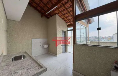 Cobertura com 2 dormitórios, 64 m² - venda ou aluguel - jardim do estádio - santo andré/sp