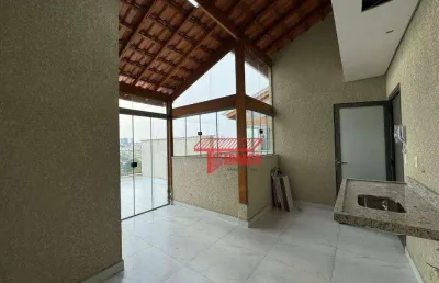 Cobertura com 2 dormitórios, 63 m² - venda ou aluguel  - jardim do estádio - santo andré/sp