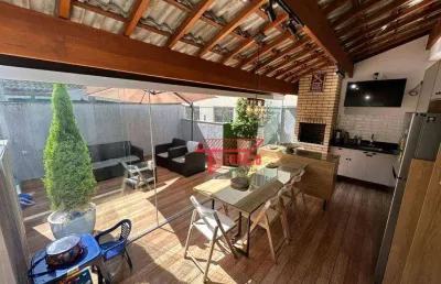 Cobertura com 2 dormitórios à venda, 100 m² por r$ 650.000,00 - vila bastos - santo andré/sp
