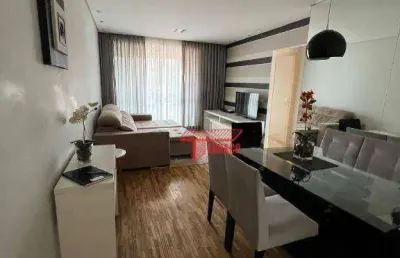 Apartamento com 2 dormitórios à venda, 82 m² por r$ 450.000,00 - vila valparaíso - santo andré/sp