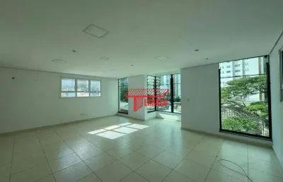 Andar corporativo para alugar, 195 m² - jardim - santo andré/sp