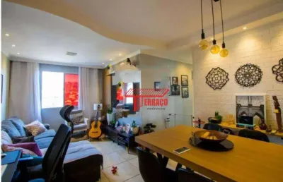 Apartamento com 2 dormitórios à venda, 54 m² - parque são vicente - mauá/sp