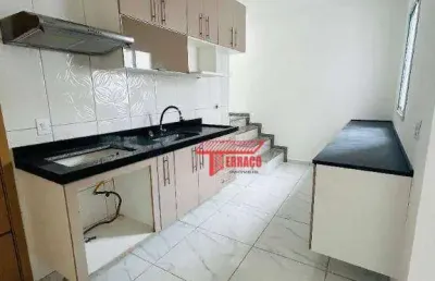 Cobertura com 2 dormitórios, 58 m² - venda ou aluguel - vila scarpelli - santo andré/sp