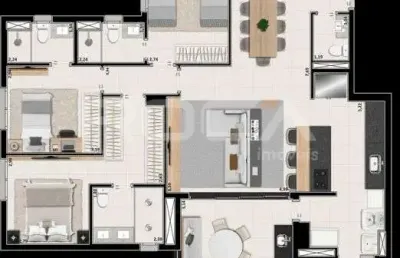 Venda de apartamentos / padrão na cidade de ribeirão preto