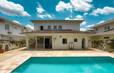 Casa em condomínio fechado com 4 quartos à venda na rua cerejeira, 693, tamboré, santana de parnaíba por r$ 4.800.000