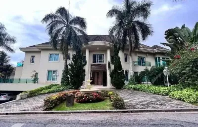 Casa em condomínio fechado com 5 quartos à venda na alameda morea, 822, tamboré, santana de parnaíba por r$ 25.000.000