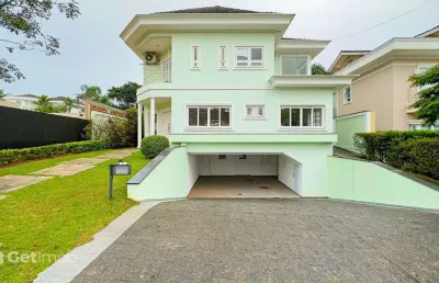 Casa em condomínio fechado com 4 quartos para alugar na alegrete, 259, alphaville, santana de parnaíba por r$ 22.000