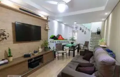 Sobrado 180 m² à venda na vila pires em santo andré 3 dormitórios, suíte, 2 vaga