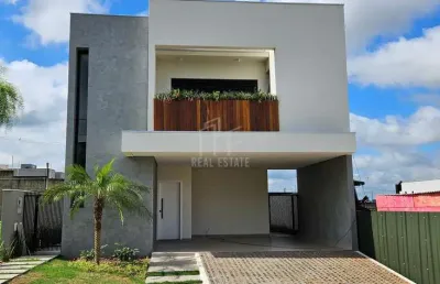 Casa alto padrão à venda, condomínio araçari no parque tauá, londrina - pr