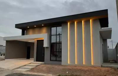 Belíssima casa recém construída no condomínio majestic- cajupiranga