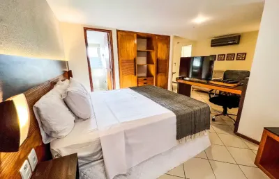 Vendo flat vista mar e mobiliado no natal plaza - ponta negra