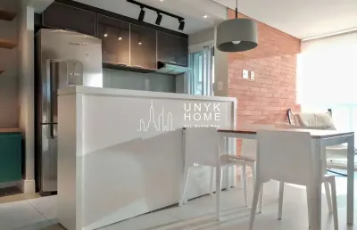 Apartamento mobiliado para locação com 2 dormitórios no brooklin. lazer completo!