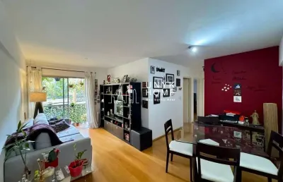Apartamento à venda na vila olímpia de 68m², 2 dormitórios, varanda e 1 vaga de garagem.