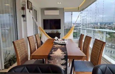 Apartamento mobiliado com varanda gourmet, 3 suítes e 2 vagas no quintas da lapa