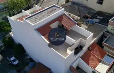 Novo- linda cobertura 86m² jd alvorada- santo andré