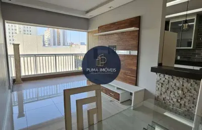 Locação apto centro sbc- 74m²- dorms c/ suite- 2 vagas