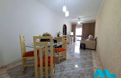 Apartamento vista mar, 2 quartos, mobiliado, na guilhermina em praia grande
