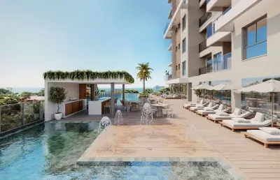Um novo panorama para a praia de armação. apartamento alto padrão.