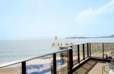 Apartamento com 4 dormitórios à venda, 301 m² por r$ 3.700.000,00 - praia de armação do itapocorói - penha/sc
