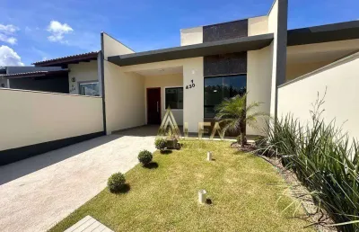 Casa com 3 dormitórios sendo 1 suite  à venda, 82 m² por r$ 380.000 - vila nova - barra velha/sc