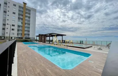 Apartamento pé na areia com 2 dormitórios à venda, 65 m² por r$ 850.000 - itajuba - barra velha/sc