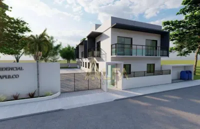 Apartamento com 2 dormitórios à venda, 49 m² por r$ 295.000 - penha/sc