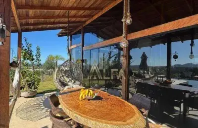 Chácara vista mar com 4 dormitórios à venda, 2000 m² por r$ 2.700.000