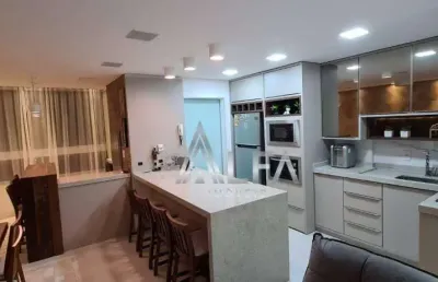 No coração de penha sc, apartamento com 2 dormitórios à venda, 93 m² por r$ 1.060.000 - praia de armação do itapocorói - penha/sc