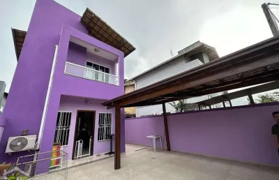 Casa para venda em rio das ostras, enseada das gaivotas, 2 dormitórios, 2 suítes, 3 banheiros, 1 vaga