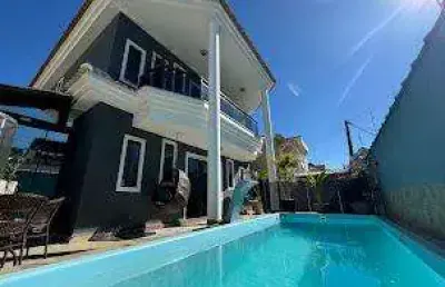 Casa para venda em rio das ostras, recreio, 4 dormitórios, 3 suítes, 4 banheiros, 2 vagas