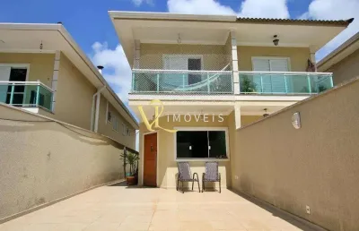 Casa em condomínio fechado com 3 quartos à venda na rua marília, 44, jardim barbacena, cotia por r$ 840.000